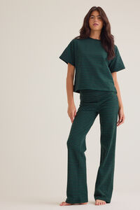 Alaya Stripe Lounge Top Detail 2 - Altar'd State