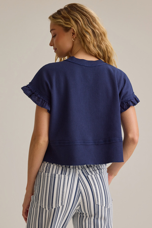 Ellis Thermal Lace Sleeve Top - Altar'd State - 