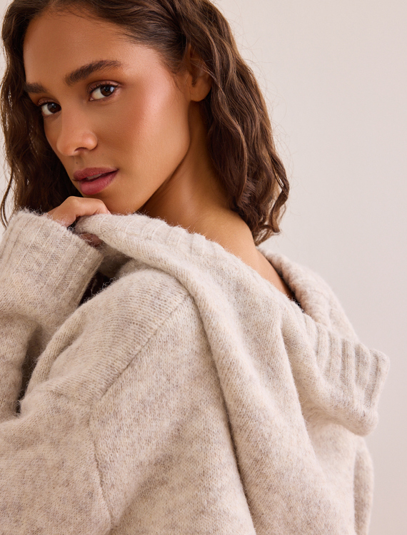 Harbor Hooded Sweater Detail 4 - Altar'd State