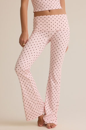 Liora Polka Dot Foldover Pant - Altar'd State - 