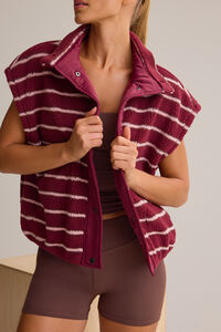 Apr&egrave;s Stripe Sherpa Vest - Altar'd State