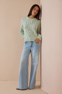 Colette Cable Knit Sweater Detail 4 - Altar'd State