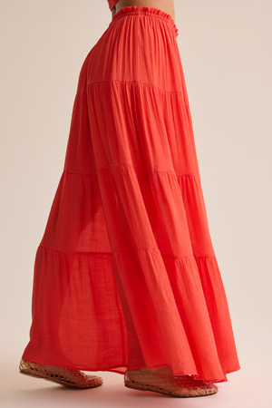 Tate Tiered Flowy Maxi Skirt - Altar'd State - 