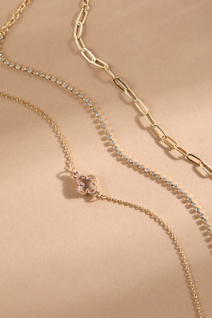 Crystal Clover Bracelet Set - Altar'd State - 