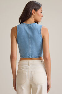 Harlee Denim Vest Detail 5 - Altar'd State