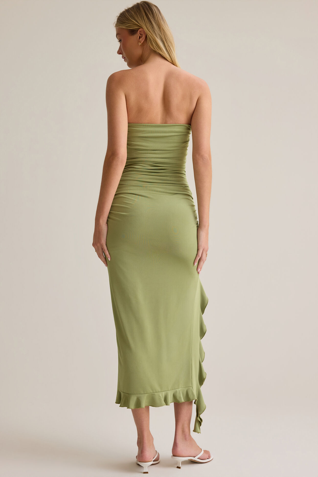 Kailen Strapless Ruffle Dress