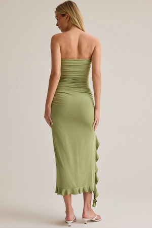 Kailen Strapless Ruffle Dress - Altar'd State - 