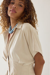 Keziah Suede Short-Sleeve Top Detail 3 - Altar'd State