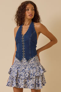 Vicky Studded Halter Vest - Altar'd State