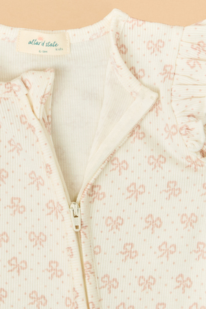 Vintage Mini Bows Ruffle Footie - Altar'd State
