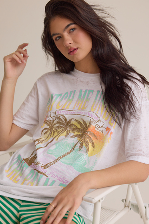 Catch Me Under the Palm Tree Tee - Altar'd State