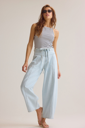 Moxie Barrel Tie Pants - Altar'd State - 