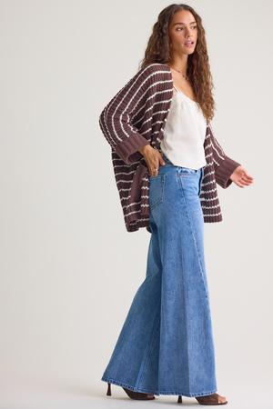Georgie Chenille Slouch Cardigan - Altar'd State - 