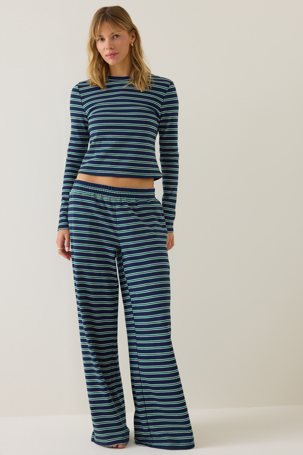 Santorini Striped Knit Top Detail 2 - Altar'd State