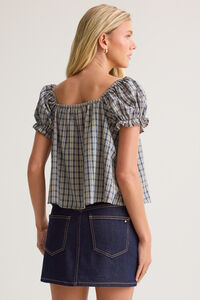 Abbi Gingham Babydoll Top Detail 4 - Altar'd State