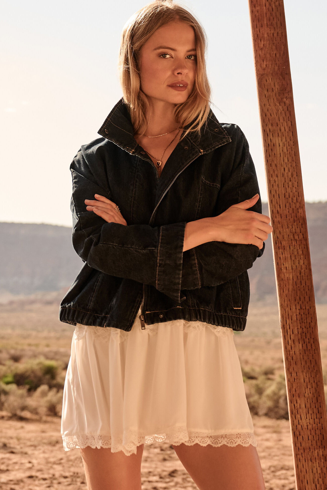 Caitlyn Denim Bubble Jacket