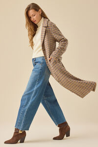 Katrina Plaid Overcoat Detail 2 - Altar'd State