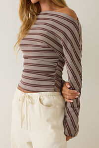 Declan Striped Long Sleeve Detail 2 - Altar'd State