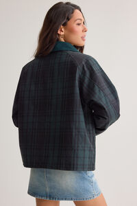 Elizabeth Plaid Barn Jacket Detail 5 - Altar'd State