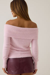Esti Off The Shoulder Sweater Detail 5 - Altar'd State
