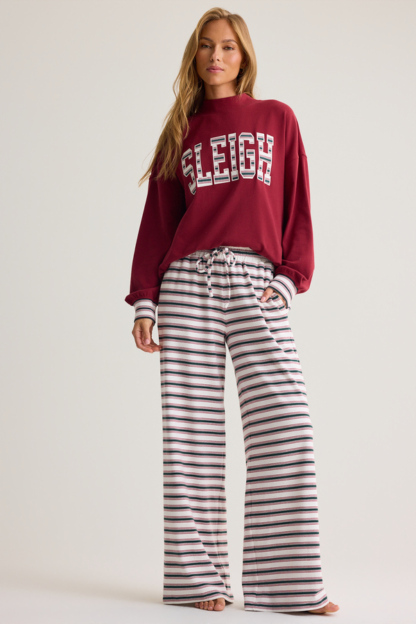 Clarice Stripe Lounge Pant Detail 2 - Altar'd State