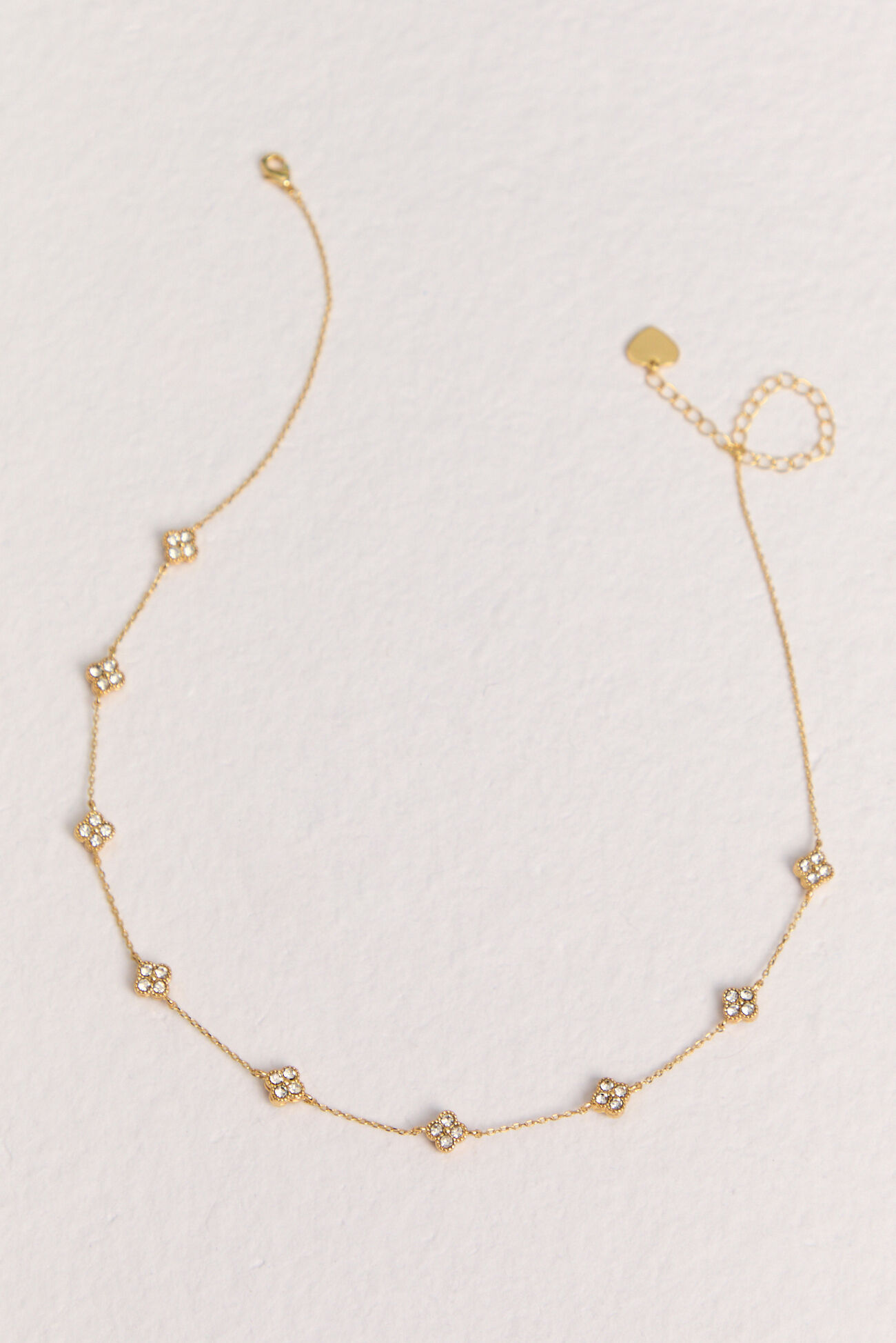 Shimmering Clover Necklace
