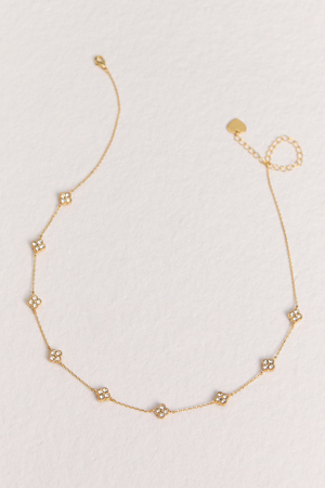 Shimmering Clover Necklace - Altar'd State - 