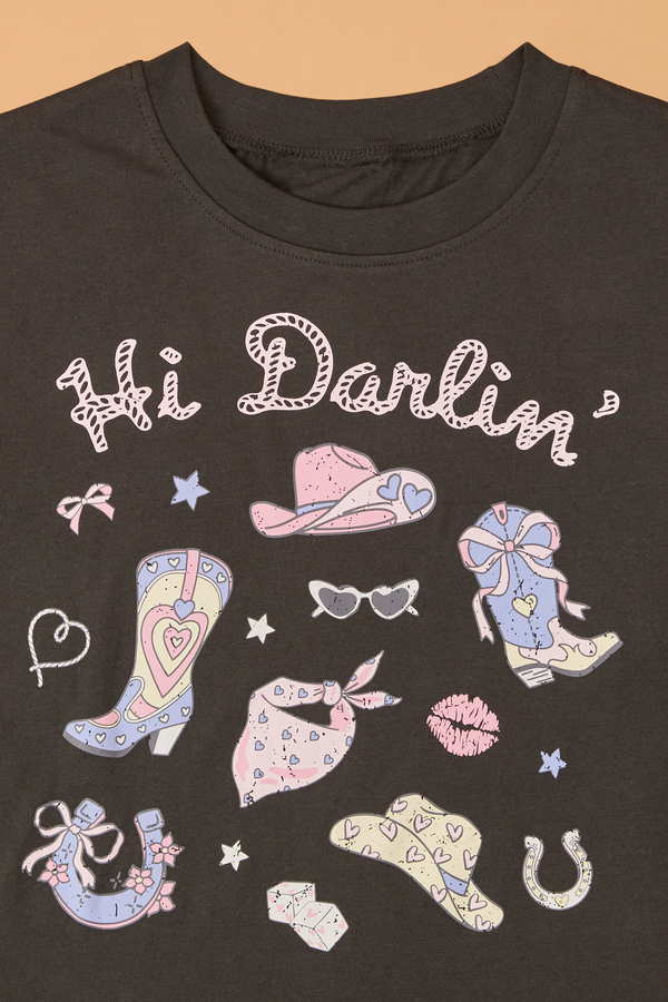 Hi Darlin Tee and Skort Set Detail 3 - Altar'd State