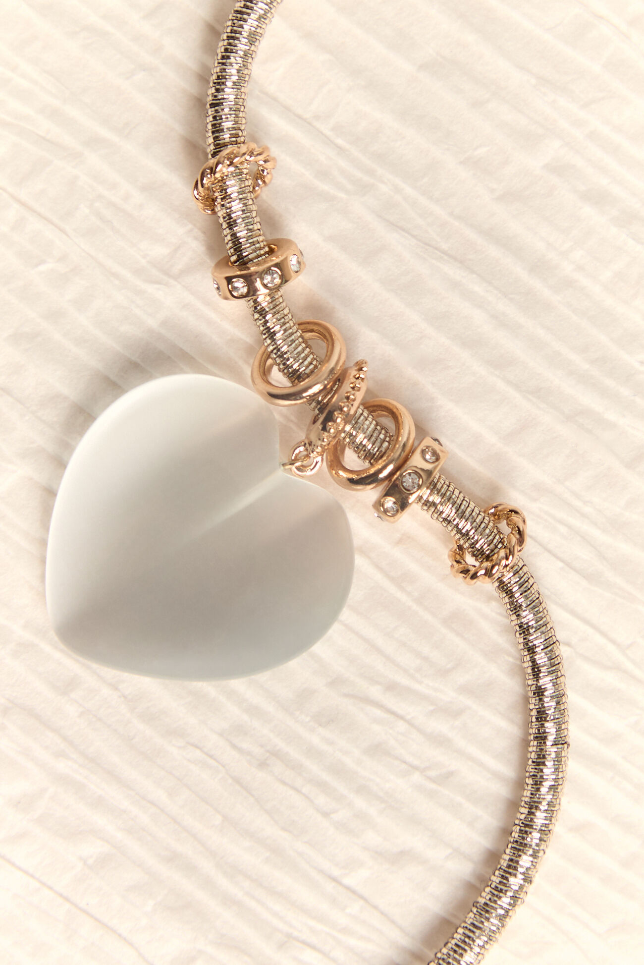 Rowan Mixed Metal Heart Necklace