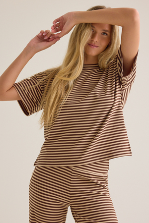Alaya Stripe Lounge Top - Altar'd State - 
