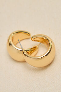 Thick Gold Open Hoops Detail 2 - Altar'd State