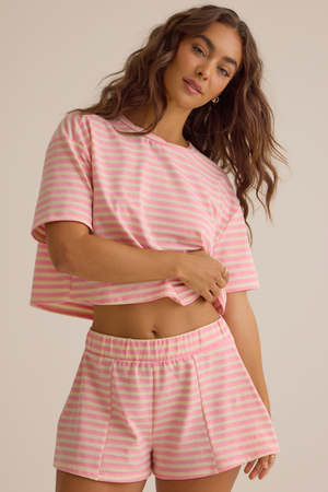 Nyra Stripe Relaxed Short - Altar'd State - 