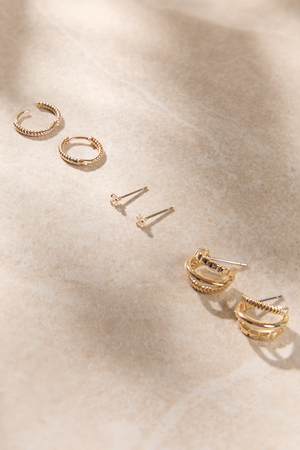 Triple Mini Hoop Earring Pack - Altar'd State - 