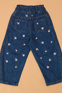Brooklyn Floral Embroidered Barrel Jean Detail 3 - Altar'd State
