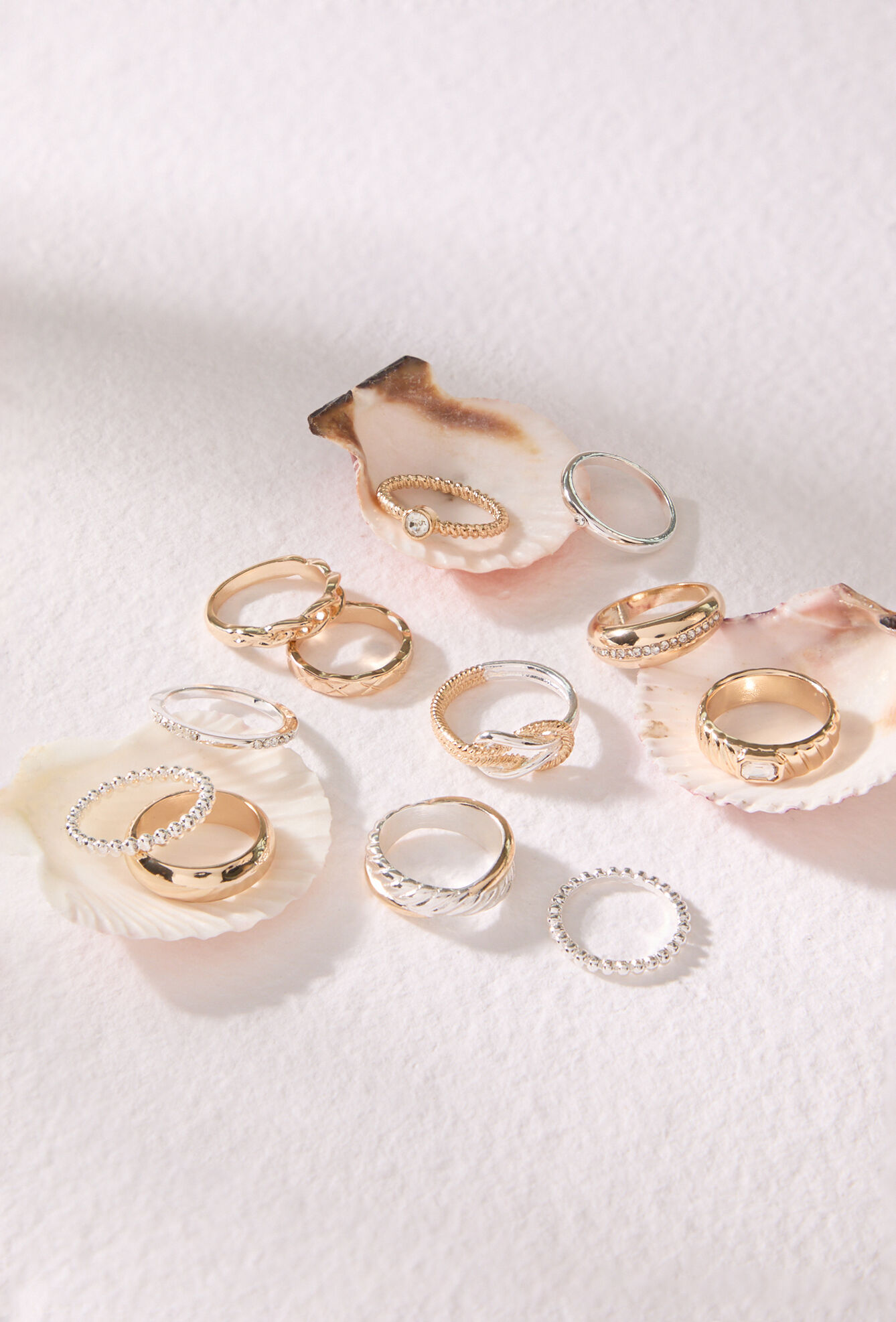 Harlow Mixed Metal Ring Pack