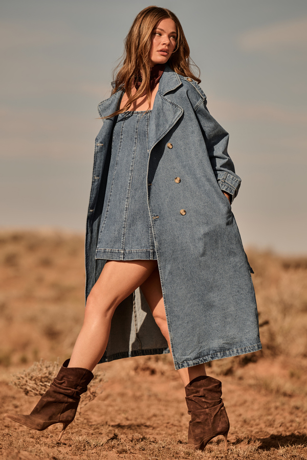 Jane Denim Trench - Altar'd State