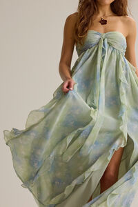 Harvey Ruffle Maxi Dress Detail 5 - Altar'd State