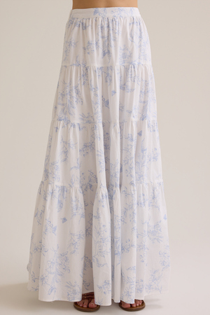 Catherine Floral Midi Skirt - Altar'd State - 