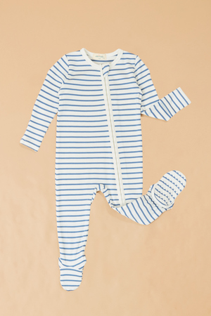 Jake Stripe Long Sleeve Footie - Altar'd State - 