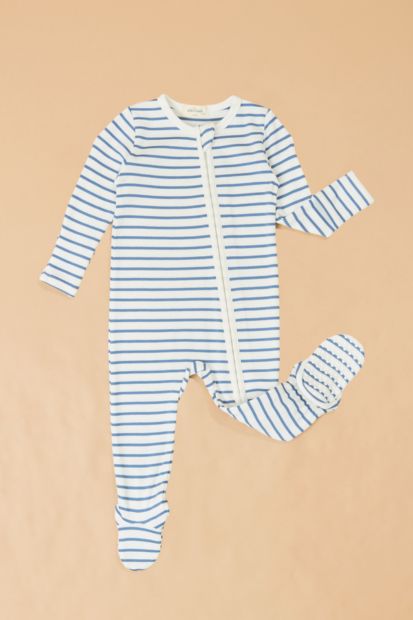 Jake Stripe Long Sleeve Footie Detail 3 - Altar'd State