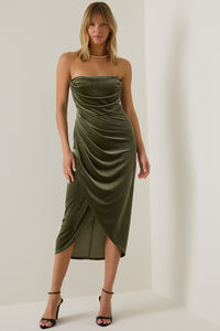 Charlie Velvet Maxi Dress Detail 2 - Altar'd State