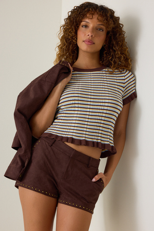 Lennox Suede Short - Altar'd State