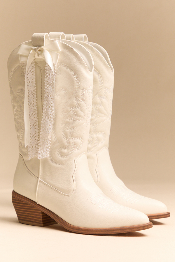 Leila Bow Western Boots - Altar'd State
