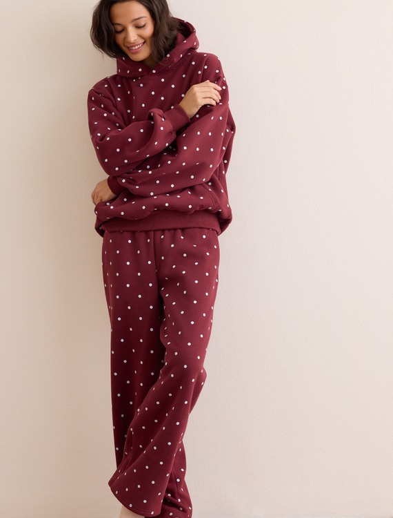 Classic Dot Cozy Hoodie Detail 3 - Altar'd State