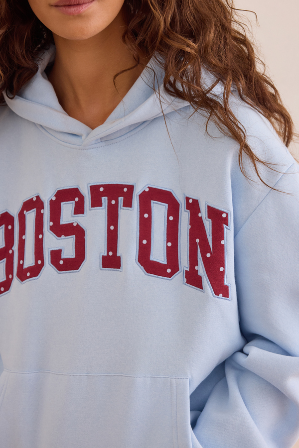 Boston Polka Dot Hoodie Detail 3 - Altar'd State
