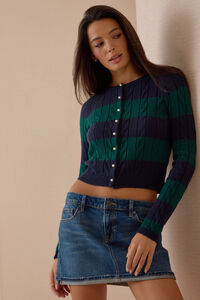 Norah Pearl Cable Knit Sweater Detail 6 - Altar'd State