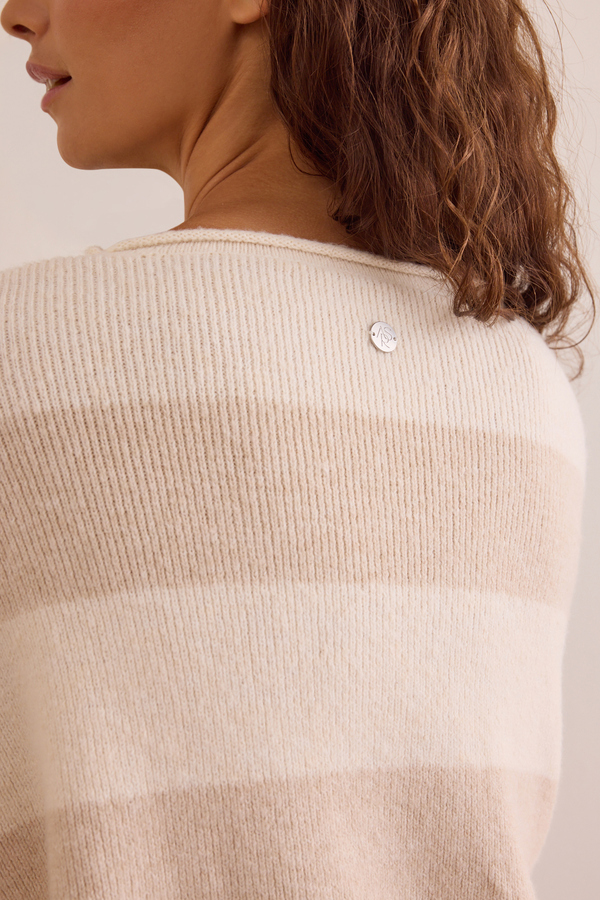 End Zone Striped Sweater Detail 6 - Altar'd State