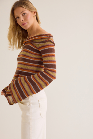 Mayte Striped Sweater - Altar'd State - 