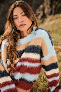 Hazel Striped Sweater Detail 3 - Altar'd State