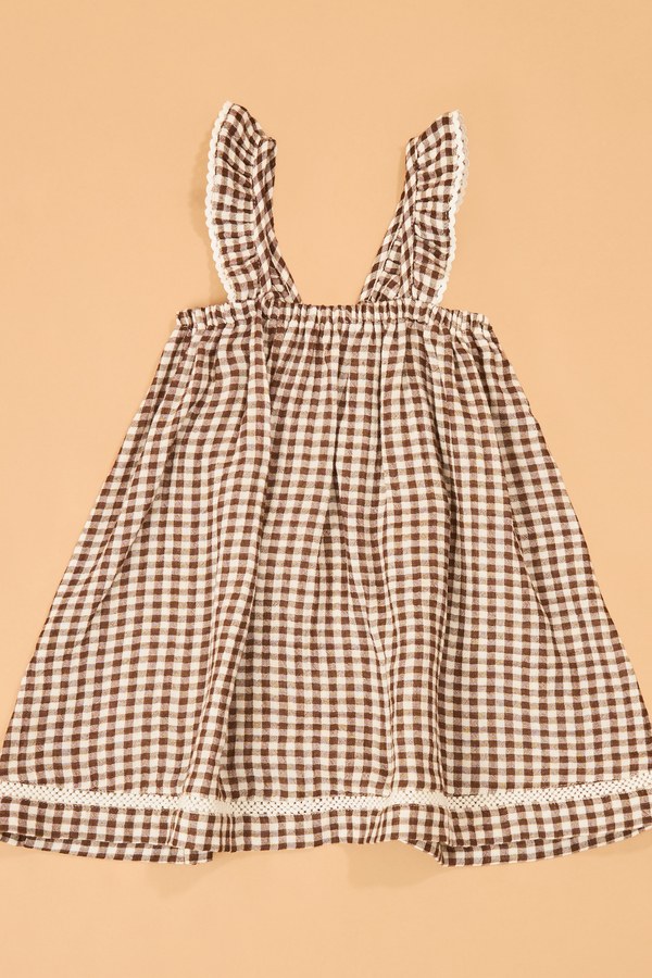 Kylie Gingham Toddler Dress Detail 2 - Altar'd State